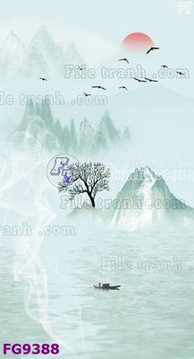 Download file File in tranh tường hiện đại đẹp FG9388 (gốc) in mica bàn thờ