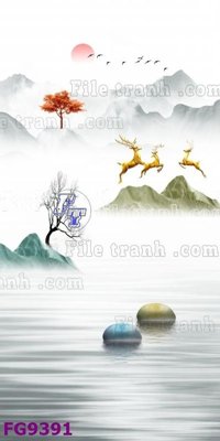 File PSD File in tranh tường hiện đại đẹp FG9391 (gốc) nhiều lớp (multi-layer)