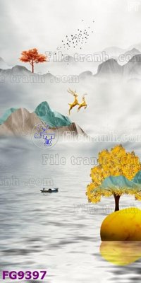 File PSD File in tranh tường hiện đại đẹp FG9397 (gốc) cho in quảng cáo