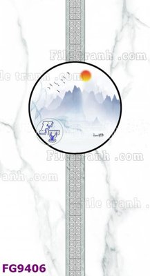 File tranh File in tranh tường hiện đại đẹp FG9406 (bản gốc) in lụa 5D