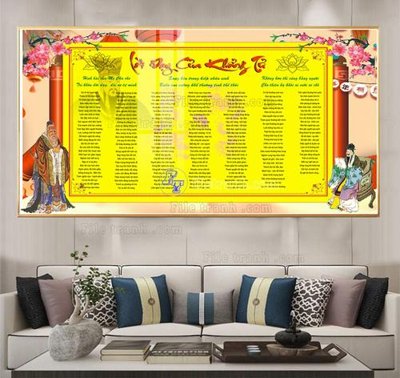 File gốc File tranh lời dậy của khổng tử FKT210 (in tráng gương) hiện đại