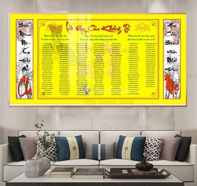 File gốc File tranh lời dậy của khổng tử FKT213 (trang trí) cho phòng khách