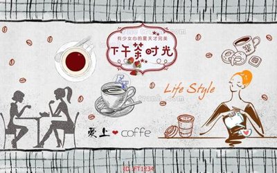 File gốc File psd tường quán cà phê FT1234 (in lụa) chi tiết cao
