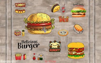 Download file File psd tường quán cà phê FT1265 (gốc) in mica đèn LED