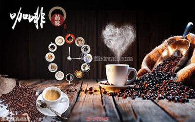File tranh File psd tường quán cà phê FT1413 (gốc) phong cách tối giản