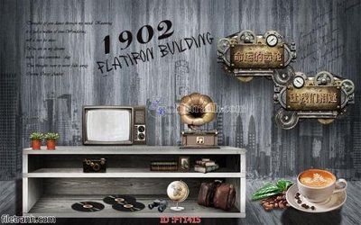 Tải file File psd tường quán cà phê FT1415 (ảnh gốc) 300dpi File psd tường quán cà phê FT1415