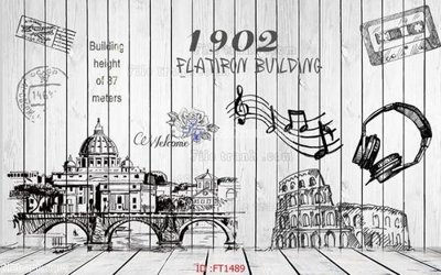 Tải file File psd tường quán cà phê FT1489 (gốc) làm file tranh quảng cáo