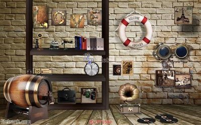 Tải file File psd tường quán cà phê FT1522 (ảnh gốc) in gạch men