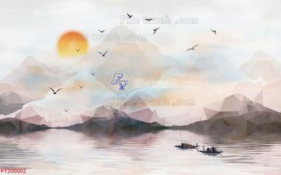 File gốc File in tranh tường 3D FT200002 (in tráng gương) nghệ thuật