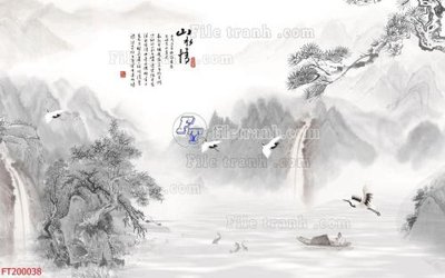 File PSD File in tranh tường 3D FT200038 (gốc) cho in quảng cáo