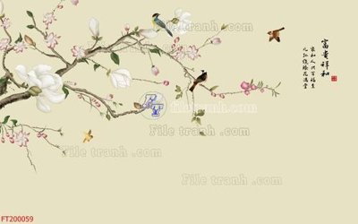 File gốc File in tranh tường 3D FT200059 (trang trí) cho phòng khách