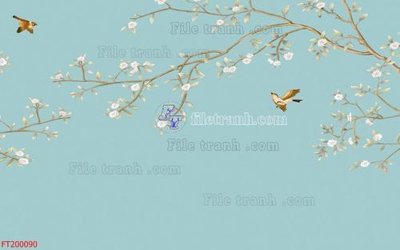 File tranh gốc File in tranh tường 3D FT200090 (sắc nét từng chi tiết)