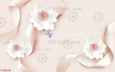 Ảnh gốc file in lụa File in tranh tường 3D FT200128 chi tiết