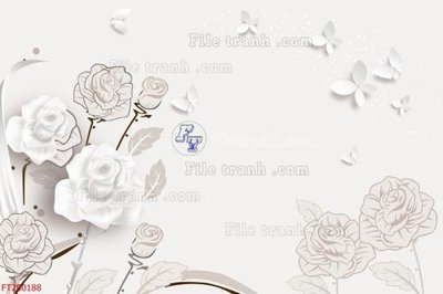 Cung cấp file tranh gốc File in tranh tường 3D FT200188 độc quyền