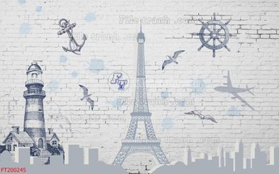 Tải file gốc File in tranh tường 3D FT200245 (in khổ lớn) không mờ