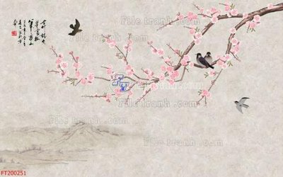 File tranh File in tranh tường 3D FT200251 (bản gốc) treo quán cafe