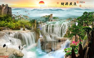 File gốc File in tranh tường 3D FT200281 (in mica) trang trí