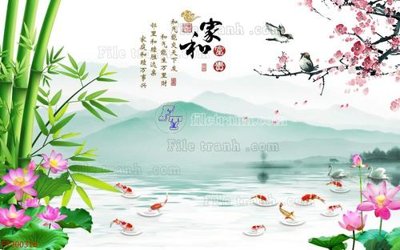 File ảnh File in tranh tường 3D FT200316 (gốc) cho trang trí nhà hàng