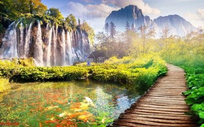 File tranh File in tranh tường 3D FT200354 (bản gốc) in lụa dán tường