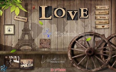 Download file File psd tường quán cà phê FT2004 (gốc) in mica ốp bếp