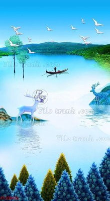File tranh trang trí File in tranh tường 3D FT200430 (tải file gốc)