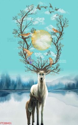 File ảnh File in tranh tường 3D FT200431 (gốc) in Hiflex