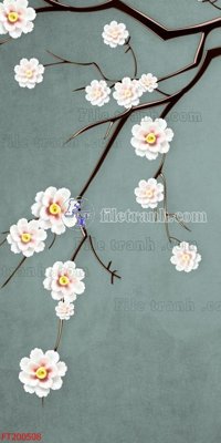 File PSD File in tranh tường 3D FT200508 (bản gốc) đã tách nền