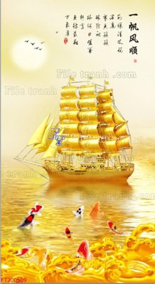 File gốc File in tranh tường 3D FT200509 (in lụa) chi tiết cao
