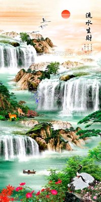 File gốc File in tranh tường 3D FT200517 (in tráng gương) hiện đại