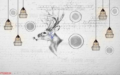 File gốc File in tranh tường 3D FT200534 (chuẩn CMYK) cho nhà in