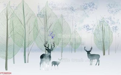 File tranh File in tranh tường 3D FT200554 (bản gốc) treo phòng ăn