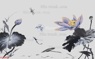 File PSD File in tranh tường 3D FT200596 (gốc) nhiều lớp (multi-layer)