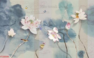 File tranh File in tranh tường 3D FT200598 (ảnh gốc) độc quyền