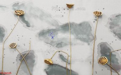 File gốc File in tranh tường 3D FT200599 (in ấn) màu sắc trung thực