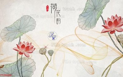 File tranh File in tranh tường 3D FT200606 (bản gốc) in lụa 3D