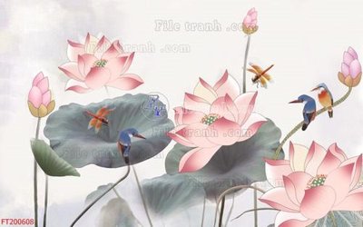 File in ấn File in tranh tường 3D FT200608 (bản gốc) từ file gốc