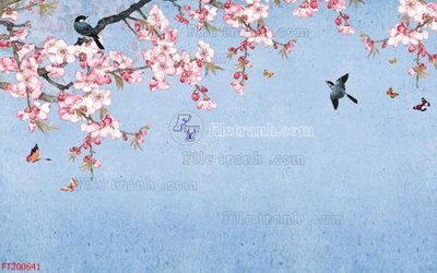File in trần File in tranh tường 3D FT200641 (bản gốc) bầu trời
