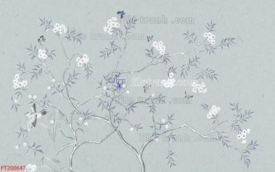 File in trần File in tranh tường 3D FT200647 (bản gốc 3D) sống động