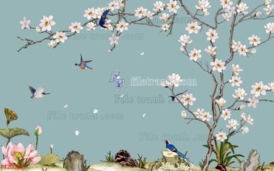 File tranh gốc File in tranh tường 3D FT200649 (bản quyền) Filetranh.com