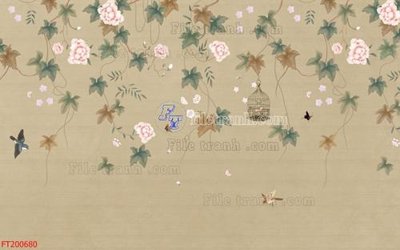 File tranh File in tranh tường 3D FT200680 (bản gốc) treo quán cafe