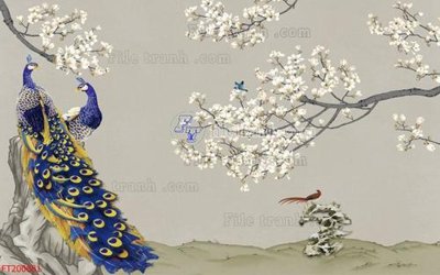 Ảnh gốc File in tranh tường 3D FT200681 (nét căng) in mica