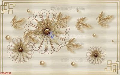 File in mica File in tranh tường 3D FT200732 (bản gốc) sắc sảo