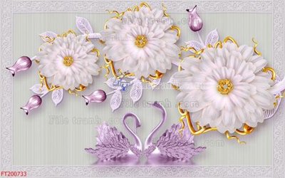File tranh gốc File in tranh tường 3D FT200733 (sắc nét từng chi tiết)