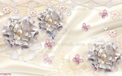 File in mica File in tranh tường 3D FT200741 (bản gốc) sắc sảo