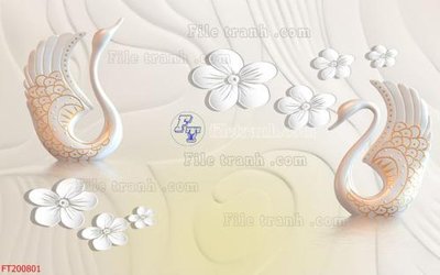 File tranh quảng cáo File in tranh tường 3D FT200801 (file gốc) chuyên nghiệp