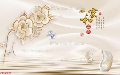 Tải file File in tranh tường 3D FT200825 (gốc) làm tranh treo tường