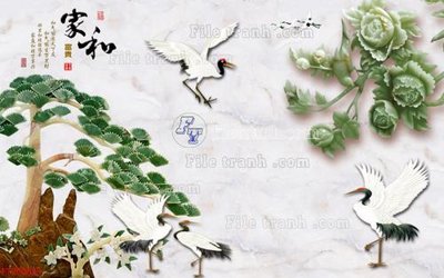 File PSD File in tranh tường 3D FT200829 (bản gốc) cho nhà in