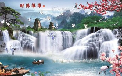 Download file gốc File in tranh tường 3D FT200889 (in mica) trong suốt