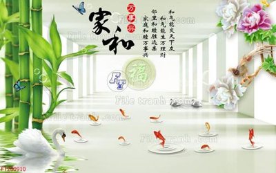 File tranh File in tranh tường 3D FT200910 (gốc) chủ đề trừu tượng