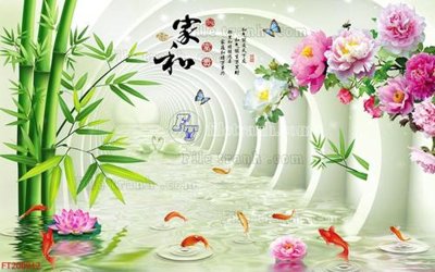File in lụa File in tranh tường 3D FT200912 (chất lượng cao) File in tranh tường 3D FT200912